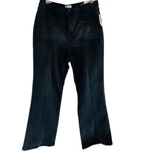 Nicole Miller Super High Rise Flare Denim Jeans